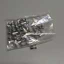 60Pcs Rivet Nut M6 Stainless Steel 304 Flat Head Rivnut Threaded Insert Nutsert Rivet Nut, Knurled Body (Metric M6-Small Pack, Silver)