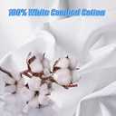 2 Yard White Cotton Fabric,Natural Cotton Poplin Fabric by The Yard, 59 Inches Wide 100% Cotton Fabric,Soft Embroidery Muslin Quilting Material for Sewing Material Apparel Cloth