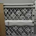 MYPET North States Paws Portable Pet Gate: 26-40" Wide. Pressure Mount. No Tools Needed. Made in USA. Dog Gate 23" Tall, Expandable, Durable Dog Gates for Doorways, Light Gray
