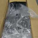 BAGAIL Plastic Hangers 50 Pack with Non-Slip Design,0.2 Inches Thick, 360Swivel Hook Space Saving Organizer for Bedroom Closet,Shirts,Pants(Grey- S Shaped), 16.3" x 8.9" x 0.2"