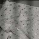 AQOTHES Soft Faux Fur Fuzzy Cute Decorative Throw Pillows Covers with Snowflake Glitter Printed Pillowcases for Christmas Decor Home Bed Room Sofa Chair Couch, Ivory, 16x16 Inch, Pack Of 2