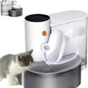 Smart Pet Water Fountain,Wireless Smart Pet Water Fountain No Filter,Pour-Over Cat Water Fountain,Ultra Silent 180 Days Endurance Automatic Pet Water Dispenser for Dogs and Cats