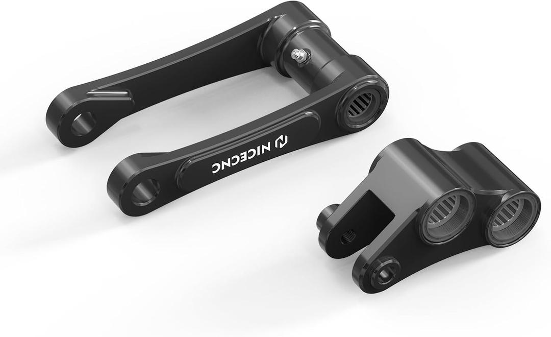 NICECNC Black 2" Lowering Link Kit Compatible with 690 Enduro/SMC/R 2019 2020 2021 2022 2023 2024, Compatible with Husqvarna 701 Enduro/Supermoto 2016-2024