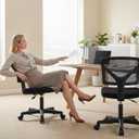 OLIXIS Armless Home Office Chair, Ergonomic Small Desk Chair, 1 Pack