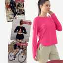 Cosmolle Womens Long Sleeve Lightweight Sun Shirts Summer 2025 UPF 50+ UV Protection Fishing Hiking Shirts (Pink, M)