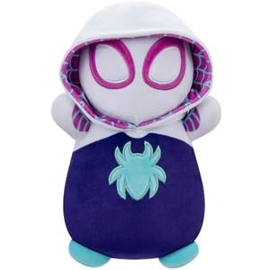 Squishmallows 10"" HugMees Spider Man Ghost Spider, Medium