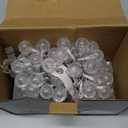 AWQ 100 LED 49 FT Globe Ball String Lights Crystal Bubble Ball Fairy String Lights Plug in with Remote 8 Modes Extendable for Indoor Outdoor Wedding Christmas Tree Garden Decor (Multicolor)