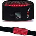 Zupora Red Light Therapy Belt for Pain Relief,Cordless Heating Vibration Massage Belt for Back Abdomen, USB Rechargeable Wearable Device for Muscle Relaxation