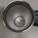 Owala SmoothSip Slider Insulated Stainless Steel Coffee Tumbler, Reusable Iced Coffee Cup, Hot Coffee Travel Mug, BPA Free 20 oz, Grey/Blue (High Dive)