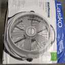 Lasko Wind Machine Fan, Air Circulator Fan with 3 Speeds, 20" Model 3300, Gray