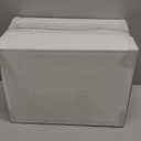 U-QE 100 Pieces Ivory Plastic Plates for Party - Ivory Disposable Plastic Plates - Heavy Duty Disposable Platos Including 50 Dinner 10 '' & 50 Dessert 7.5 '' for Christmas