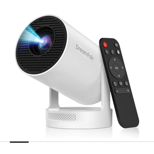 Electric Focus】Mini Projector, Support 4K 1080P, 210 ANSI Portable Projector with WiFi and Bluetooth, Auto Keystone Correction Video Projector, Compatible with Smartphone,TV Stick,Laptop