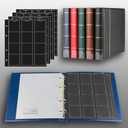 Prophila Coin Album with 4 Cases (Black Interleaves) for 110 Coins