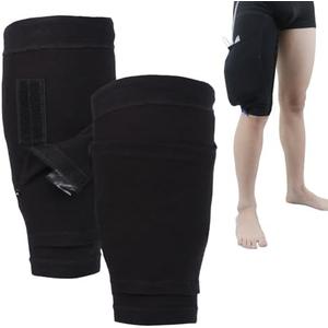 Catheter Leg Bags Holder 2 Count, Fabric Urine Sleeves Holders Urinary Drainage Leg Bag Catheter Stabilization Device for Men Women (M)