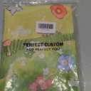 wefrea Easter Valances for Windows Spring Floral Bunny Short Valance with Rod Pocket Easter Valance for Kitchen Bathroom Bedroom Living Room 54 x 18 inch