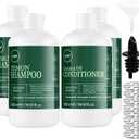 Empty Shampoo Containers Bottles for Travel- Leak-Proof, 64oz - Empty Conditioner Bottles Reusable Funnels(Style 1)