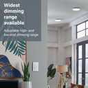 Legrand Radiant 150-Watt Dimmer Light Switch, Single-Pole/3-Way LED Dimmer for Dimmable Lights, RHL153PW, White