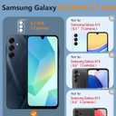 FNTCASE for Galaxy A17/A16 5G Phone Case - Samsung A17 Military Grade Drop Protection, 14ft Drop Tested, Screen Protector Included, Anti-Slip Matte Textured, TPU+PC Dual Layer Shockproof Cover (Blue)