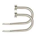 Curtain Holders, 2 Pack Matte Nickel Decorative Curtain Holdbacks for Wall Curtain Drapery