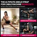 WALITO Gym Ankle Straps for Cable Machines Women & Men - Glute Kickback Ankle Cuff, Adjustable Cable Machine Accessories for Leg Extensions, Hip Abductors & Lower Body Workouts