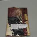 KAIOUS Black Red and Gold Pillow Covers, Burgundy Red Black Gold Decorative Throw Pillow Covers Cushion Cases for Couch Sofa Bed Living Room Bedroom Car 18x18 Inches Set of 2