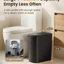 Cesun Motion Sensor Trash Can, 5 Gallon Automatic Bathroom Garbage Can with Lid, Touchless Smart Plastic Slim Wastebasket for Bathroom, Office, rv, Bedroom, Living Room, Black