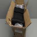 ABHENG Plastic Kids Hangers, Pack of 60, Ultra Slim Closet Hangers, Non-Slip, Space-Saving, Sturdy, 14" W x 7" H (for Children Aged 7-12 Years), Black, UAPY0760B