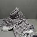 Electric Blanket Heated Throw, 50" x 60" Heated Blanket with 8 Heat Levels & 8 Hours Auto Off, Fast Heating Blankets with ETL & FCC Certification, Grey Plaid