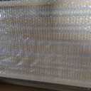 3 Panel Short Room Divider Screen,Beige Freestanding Partition,Small Bamboo Panel Divider for Room Seperation,3.95 FT Tall