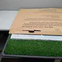 Dog Grass Large Potty Patch, Dog Litter Boxes Artificial Grass Bathroom Turf for Pet Training, Washable Puppy Pee Pad, Perfect Indoor/Outdoor Portable Potty Pet Loo (Tray system-41"X26.8")