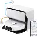 roborock S8 Max Ultra with Refill & Drainage System Robot Vacuum and Mop FlexiArm Design, Smart Dirt Detection, Self-Emptying, 8000Pa Suction for Various Floors, Pet Hair, White, S8_Max_Ultra_RDS
