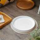 Ceramic Saucer 9 inch White Round Saucer for Planter | Planter Tray