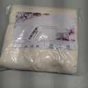 10x10ft Wrinkle Free Ivory Backdrop Curtain for Parties Soft Fabric Drapes Wedding Ivory Curtain Backdrop for Birthday Party Decorations Background for Photography 5x10ft,2 Panels