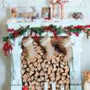 Thyle 100 Pcs Christmas Garland Hanger for Mantle Christmas Garland Hooks Wreath Ties Fireplace Stocking Holder for Xmas Wreath Door Frame Fireplace Mantle Stairways Decorations(Black)