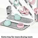 OXO Tot Expandable Drying Rack Space-Saving Drying Rack | Newborn and Baby Essentials | Breastfeeding Essentials | Dry Baby Bottles | Save Space in Kitchen