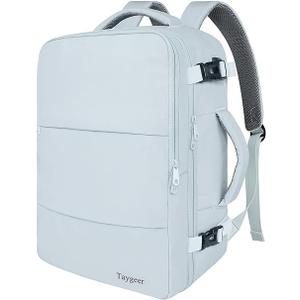 Taygeer Carry On Backpack, 35l Travel Backpack for Women Airline Approved, Cute Underseat Personal Item Travel Bag With Shoe Compartment, Casual Daypack Gifts for Friend Hiking Outdoor Weekend,Blue