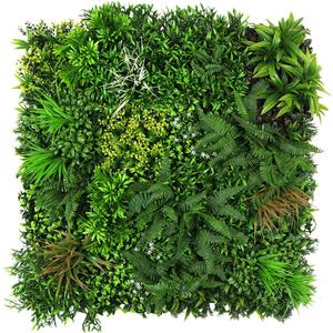 ULAND Artificial Topiary Hedges Panels, Ivy Fence Mat,Verticial Garden Privacy Fence Screen Greenery Wall Backdrop Decor, Garden Privacy Screen FenceB052 40x40