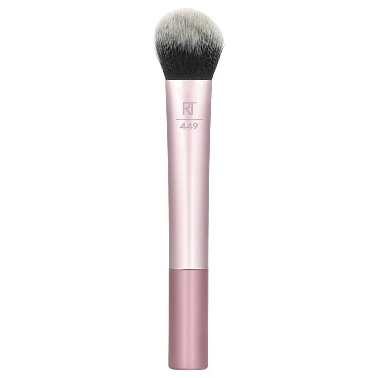 Real Techniques Tapered Cheek Brush, RT 449 Fluffy Blending Brush for Powder Blush & Highlighter, UltraPlush Synthetic Bristles, Vegan & Cruelty-Free Makeup Brush, 1 Count