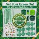 St. Patricks Day Party Favors Set Shamrock Glasses Necklaces Bracelets Tattoos St. Patrick's Day Accessories (St. Patrick's)