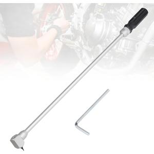 Pilot Screw Adjustment Tool, 90 Degree 18.89in Screwdriver Carburetor Adjustment Tool, Made of High-Grade Metal Replacement for Carb ATV UTV Snowmobile