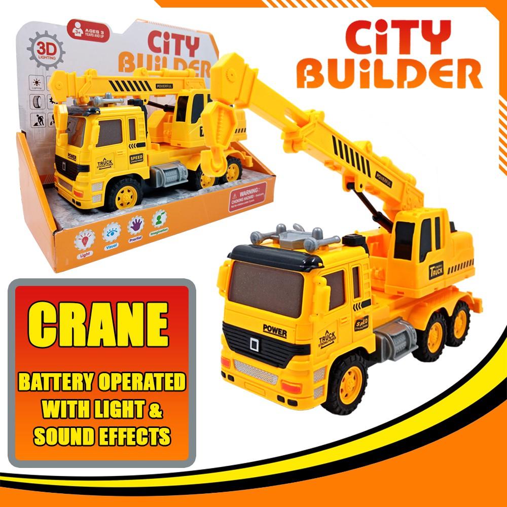 Toys Flatbed Truck with Excavator Tractor – 1:12 Scale Large Push & Go Construction Toy for Kids – Friction-Powered Vehicle with Lights & Sounds for Boys & Girls Ages 3-5