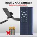 New Fan Replacement Remote Control fit for ZHMDJDSH, Ayaoty, LEDIARY, for ZMISHIBO KDG LUDOMIDE DIAMONDFORGE Spnoid FUMLTP BESKETIE Ohniyou XuanDe Spnoid AQUBT Other Brand Ceiling Fan with Lights