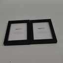 Amazon Basics Rectangular Photo Picture Frame 8 x 10 in & 5 x 7 in with Mat, 2 Pack, Black
