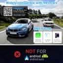 Wireless CarPlay Adapter for iPhone,Convert Wired to Wireless Car Play Dongle, Plug & Play USB/Type-C Adapter for Cars,Seamless Control for iOS 10+Only Applicable to Cars with carplay System-Blue