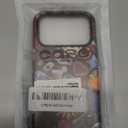 Generic Case for iPhone 17 Pro Case, Dual-Layer Hard Shell+Silicone Cover-Shockproof Protective Phone Case with Stylish Designs for Women- Moon and Stars Vintage