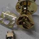 Design House 782755 Tulip Keyed Entry Door Knob Polished Brass
