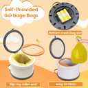 SunnySmile Portable Toilet for Kids,Portable Potty Seat for Toddler Travel,Travel Potty with Travel Bag, Applicable to Camping, Indoor/Outdoor Use, Includes 45 Replacement Bags (Grey)