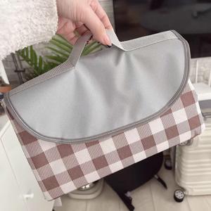 K Y KANGYUN Outdoor Picnic Blanket, Extra Large Beach Blankets, Foldable Lightweight Waterproof Sand Mat, Picnic Blanket 80" x 60" for Beach Camping Hiking Park Patio (Brown, 80x60 inch)
