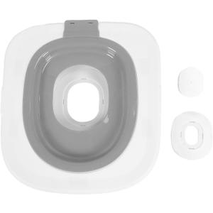 Cat Toilet Training Seat, Urinal Seat Potty for Pet, Reusable Cat Toilet Trainer, 37 x 40 cm Removable Pet Toilet Training System, Cat Toilet Litter Tray Toilet Trainer (Gray)
