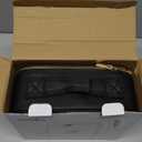 MOMIRA Travel Makeup Bag Cosmetic Bag with Lighted Mirror, Adjustable Brightness in 3 Color Scenarios, Waterproof, 10x Magnifying Mirror, Rotatable Independent Light Mirror- Black(Solid)